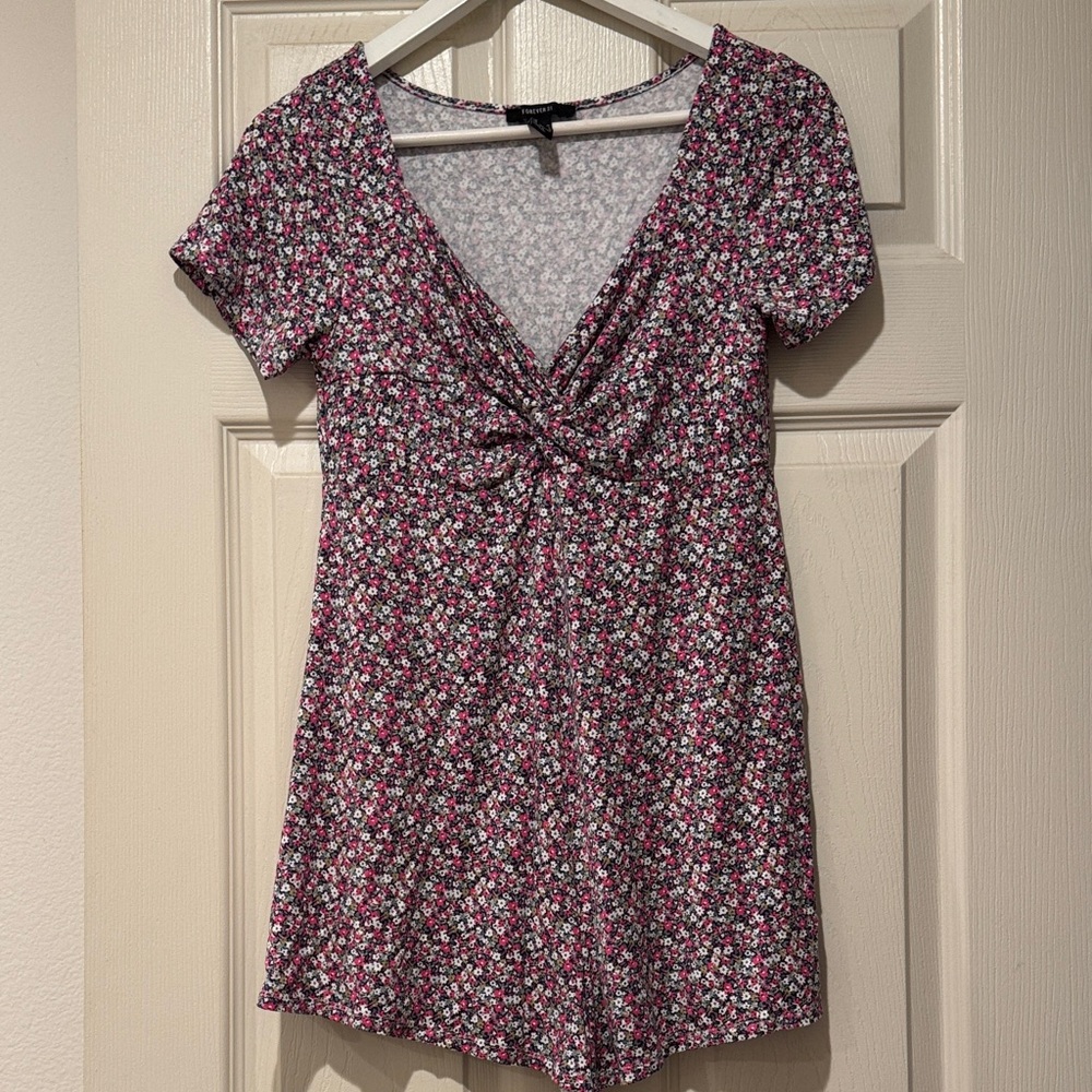 Floral V-Neck Dress